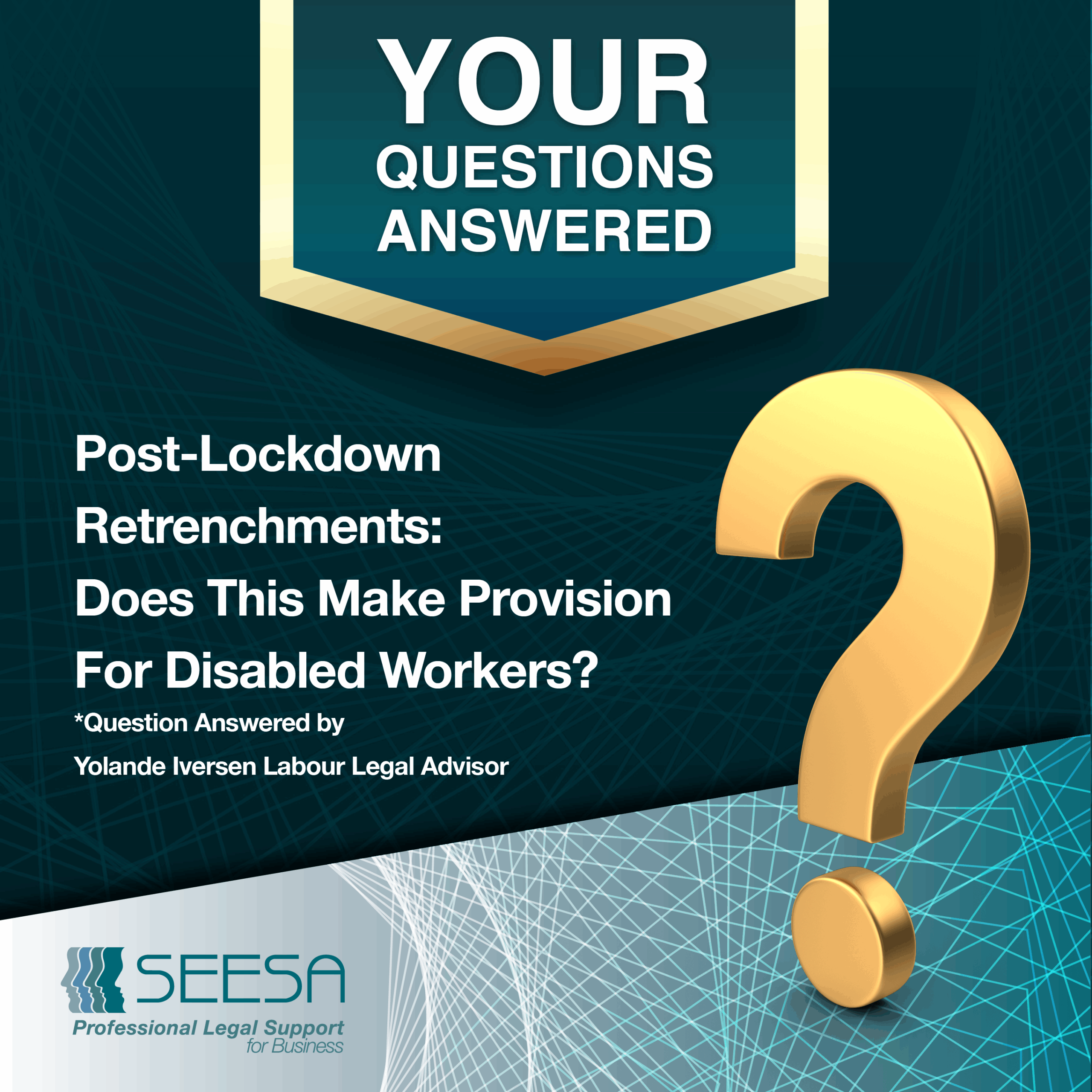 Post-Lockdown Retrenchments: Does This Make Provision For Disabled Workers?