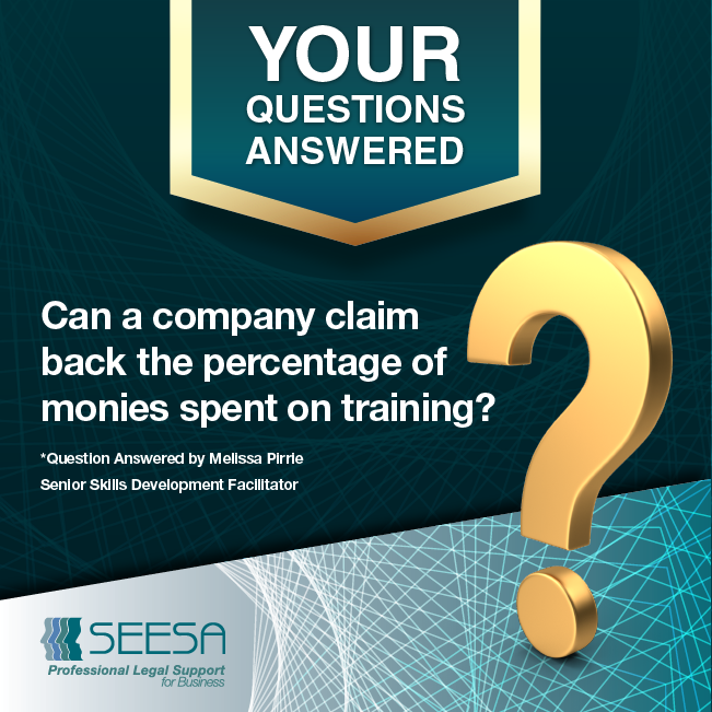 FAQ – Can a company claim back the percentage of monies spent on training?