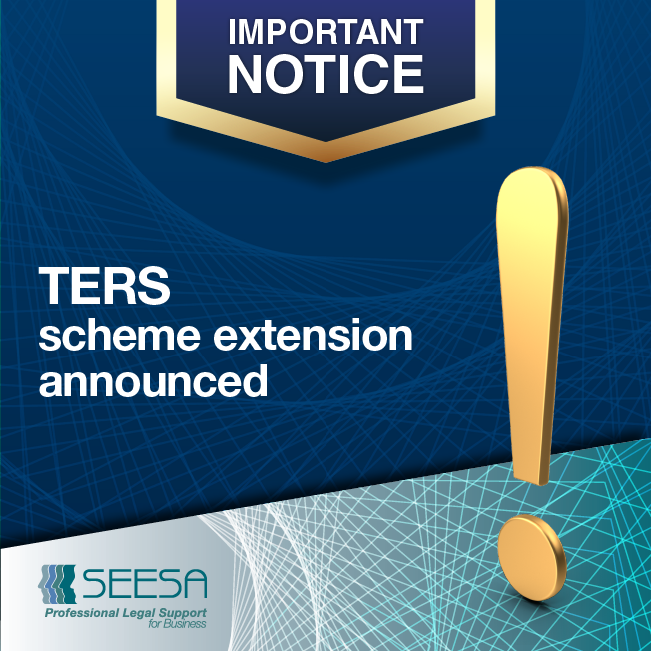 Important Notice – TERS extension conditions and specifications announced.