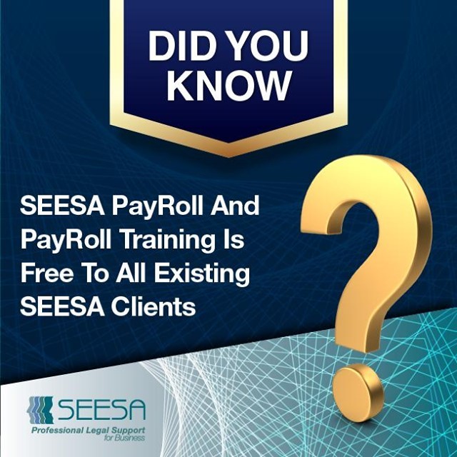 Did You Know? – Self-Managed PayRoll And PayRoll Training Is Free To All Existing SEESA Clients