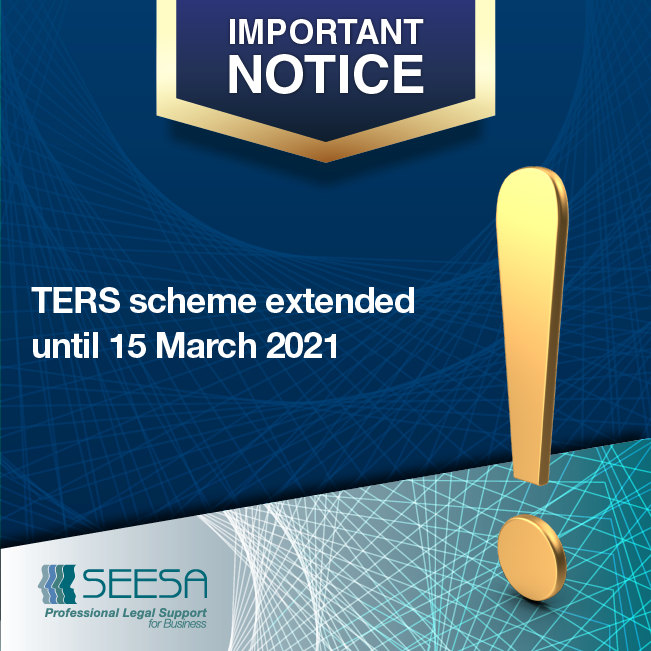 TERS Scheme Extended Until 15 March 2021