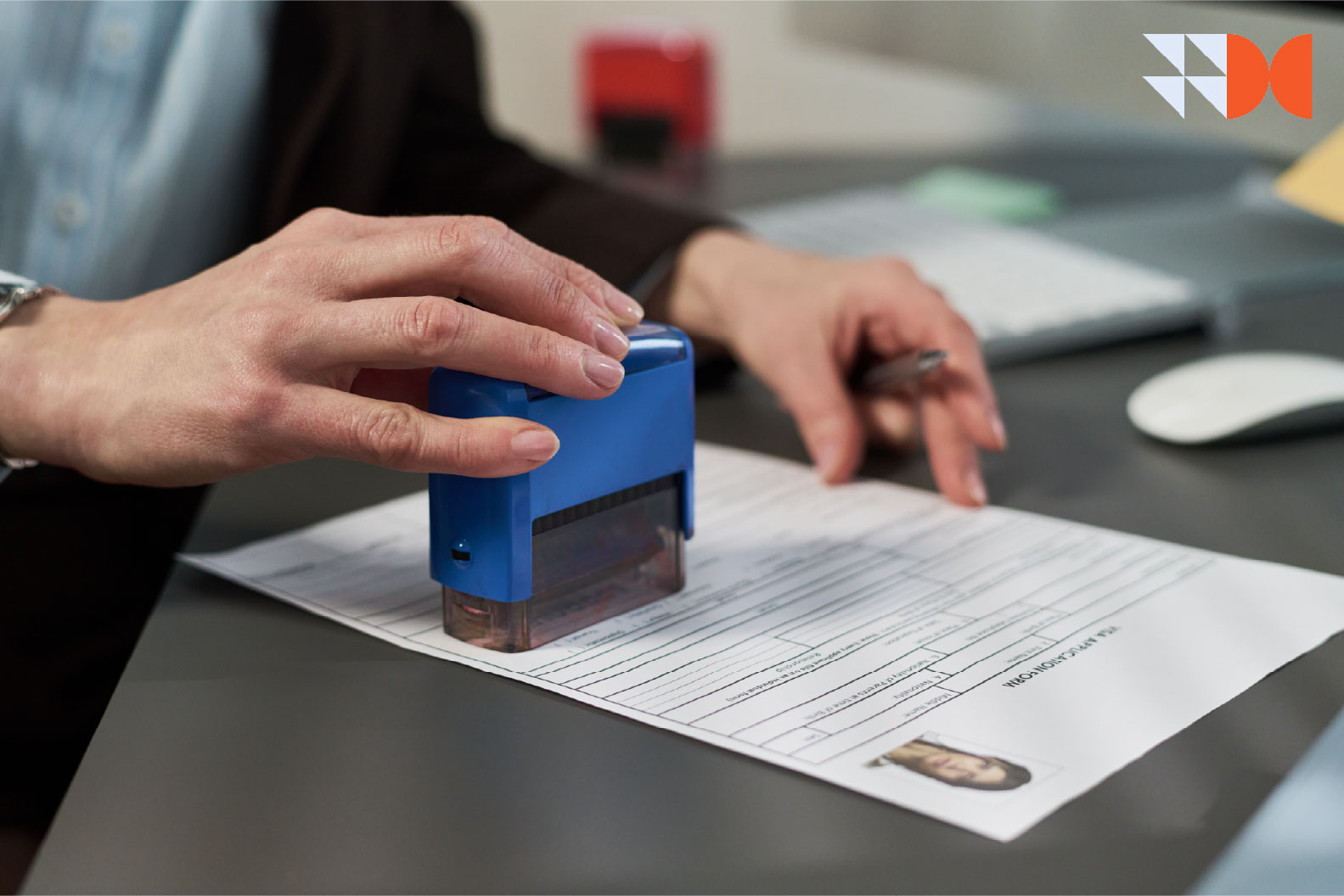 Employer reviewing expired work permits and employee compliance documents